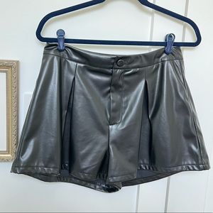 Faux Leather Shorts!
